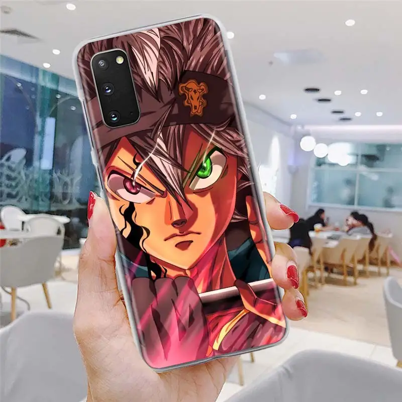 

Black Clover Anime Asta Phone Case for Samsung Galaxy S20 FE S10 Plus S21 Ultra S10e S8 S9 Plus Hard PC Cover Bumper Funda
