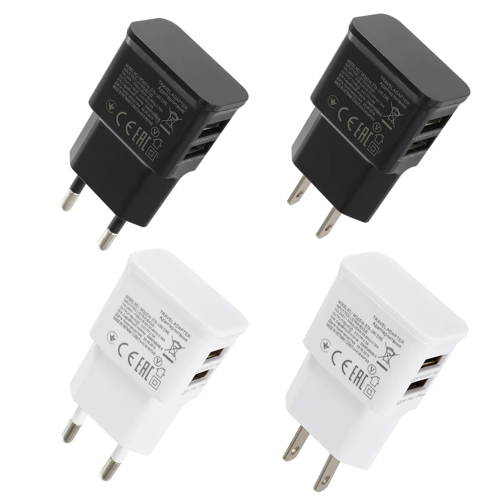 

5V 2A EU Plug Adapter USB Wall Charger For Samsung iphone Xiaomi Mobile Phone Charger For ipad Universal Travel AC Power Charger
