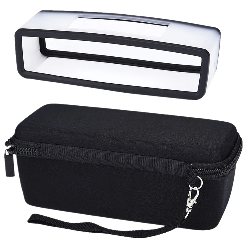 Жесткий Дорожный Чехол для переноски с черным мягким чехлом Bose Soundlink Mini I и II Bluetooth