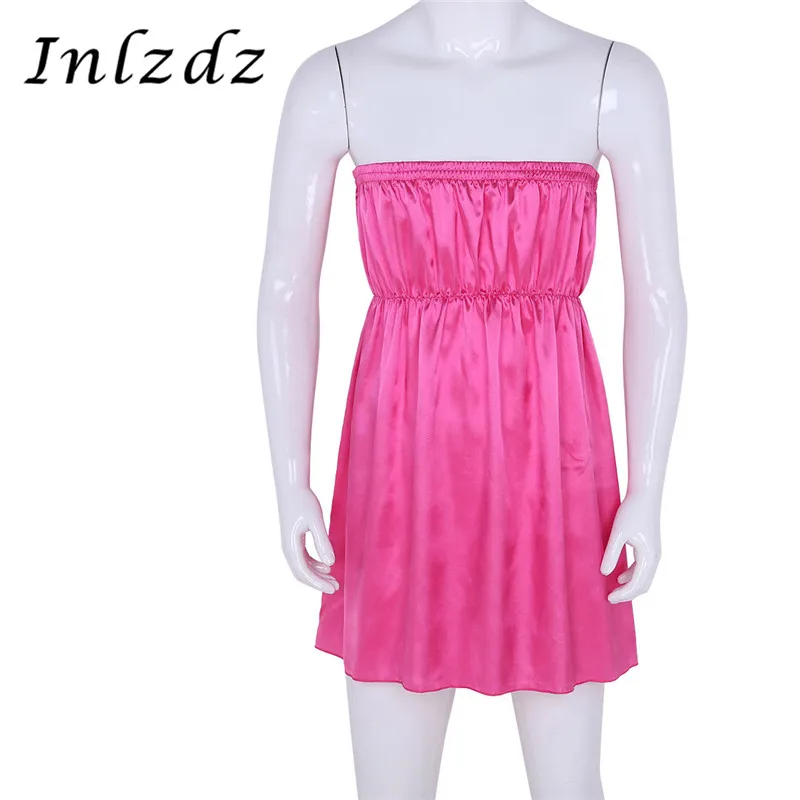 Мужская одежда для сна в стиле трансвеститов комплект нижнего белья блестящее