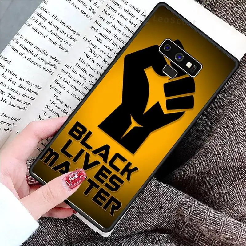 

Black Lives Matter Phone Case For Samsung Galaxy S8 S9 S10 Plus S10E Note 3 4 5 6 7 8 9 10 Pro Lite cover