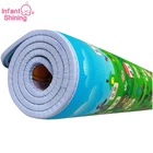 Коврик-пазл для ползания детский, 200x180x2 см, двусторонний, из пеноматериала, коврик для новорожденных