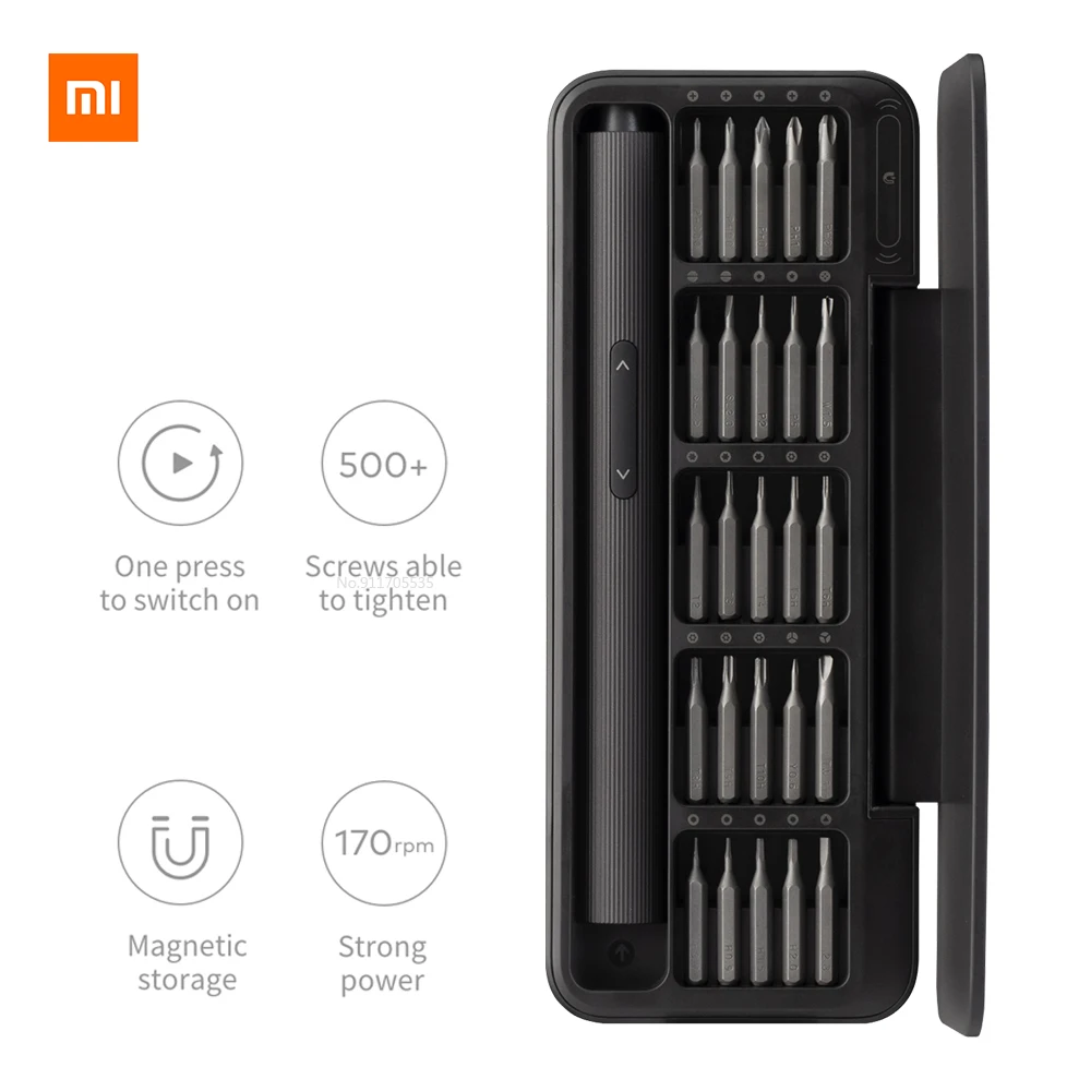 

HOTO Precision Screwdriver Kit 25 in 1 Rechargeable Power Screwdriver Magenetic Bits Electric Screwdriver Set For Mobile Phone