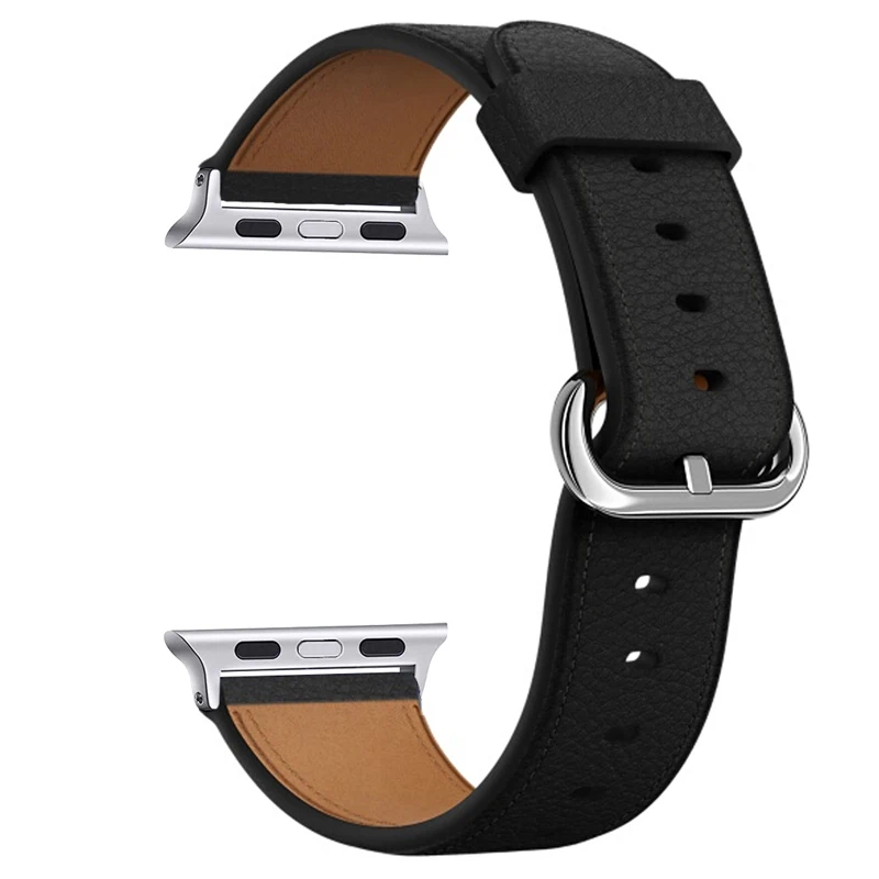 black Oulucci ремешок из нержавеющей стали для apple watch ремешок 38 мм/40 мм/42 мм/44 мм сменный ремешок для apple watch 5/4/3/2 - Цвет ремешка: black