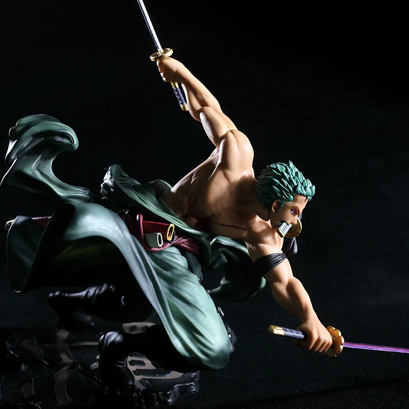 Аниме One Piece 18 см Roronoa Zoro SA-MAXIMUM Ver. ПВХ Фигурки Коллекционная модель игрушки |
