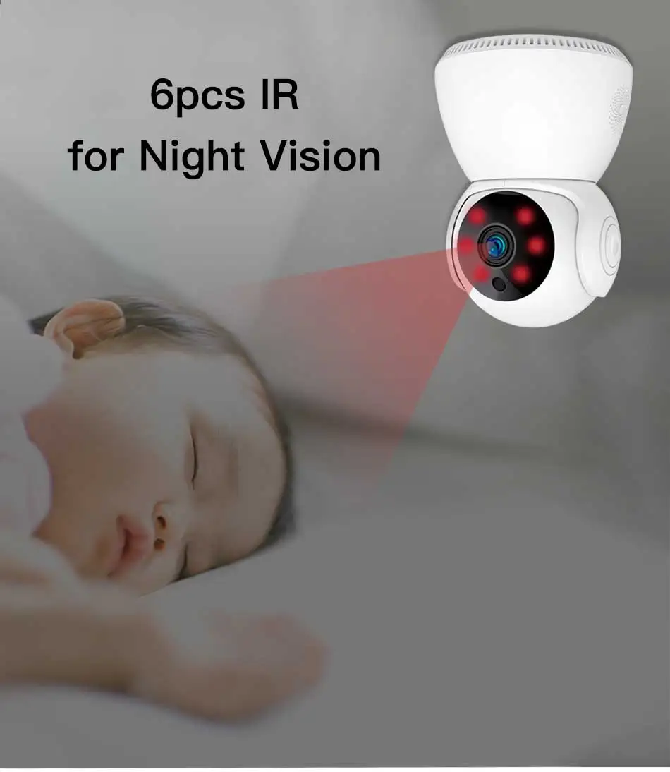 Беспроводная IP-камера 1080P 1920*1080 умная домашняя камера видеонаблюдения сетевая с