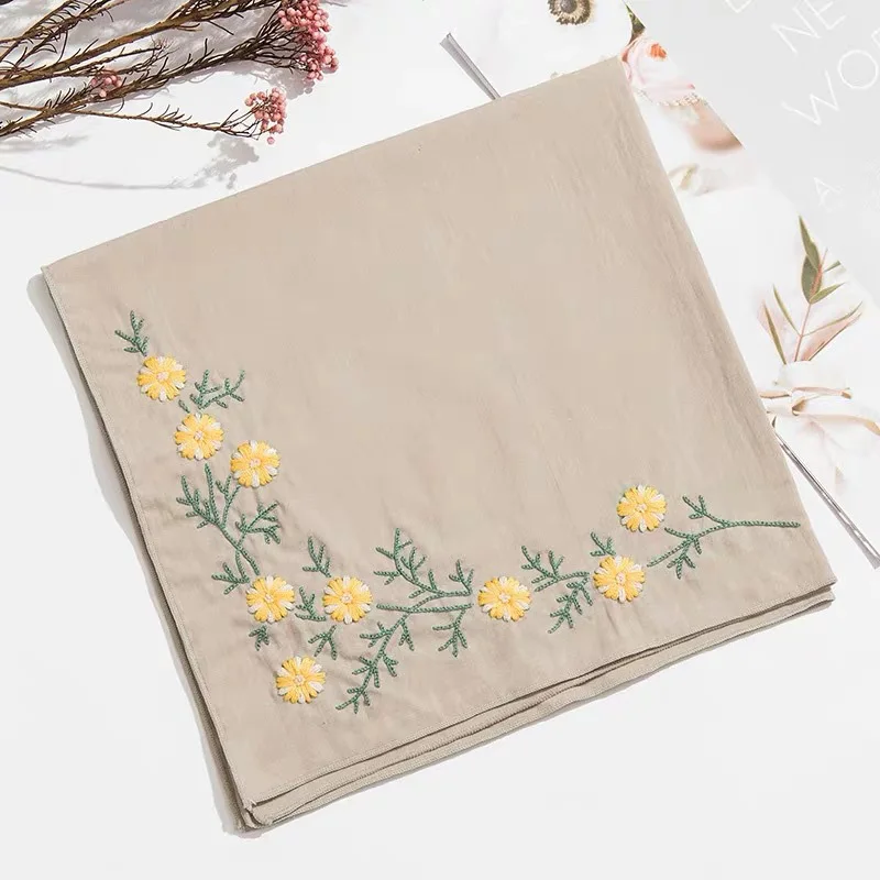 Носовой платок Набор для вышивки сделай сам с цветком крестиком кольцом ручная