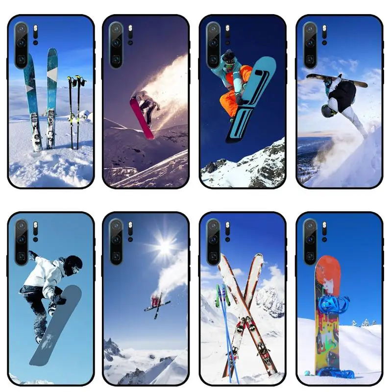 

Lavaza ski neige Snowboard Phone Case For Huawei honor Mate 10 20 30 40 i 9 8 pro x Lite P smart 2019 nova 5t