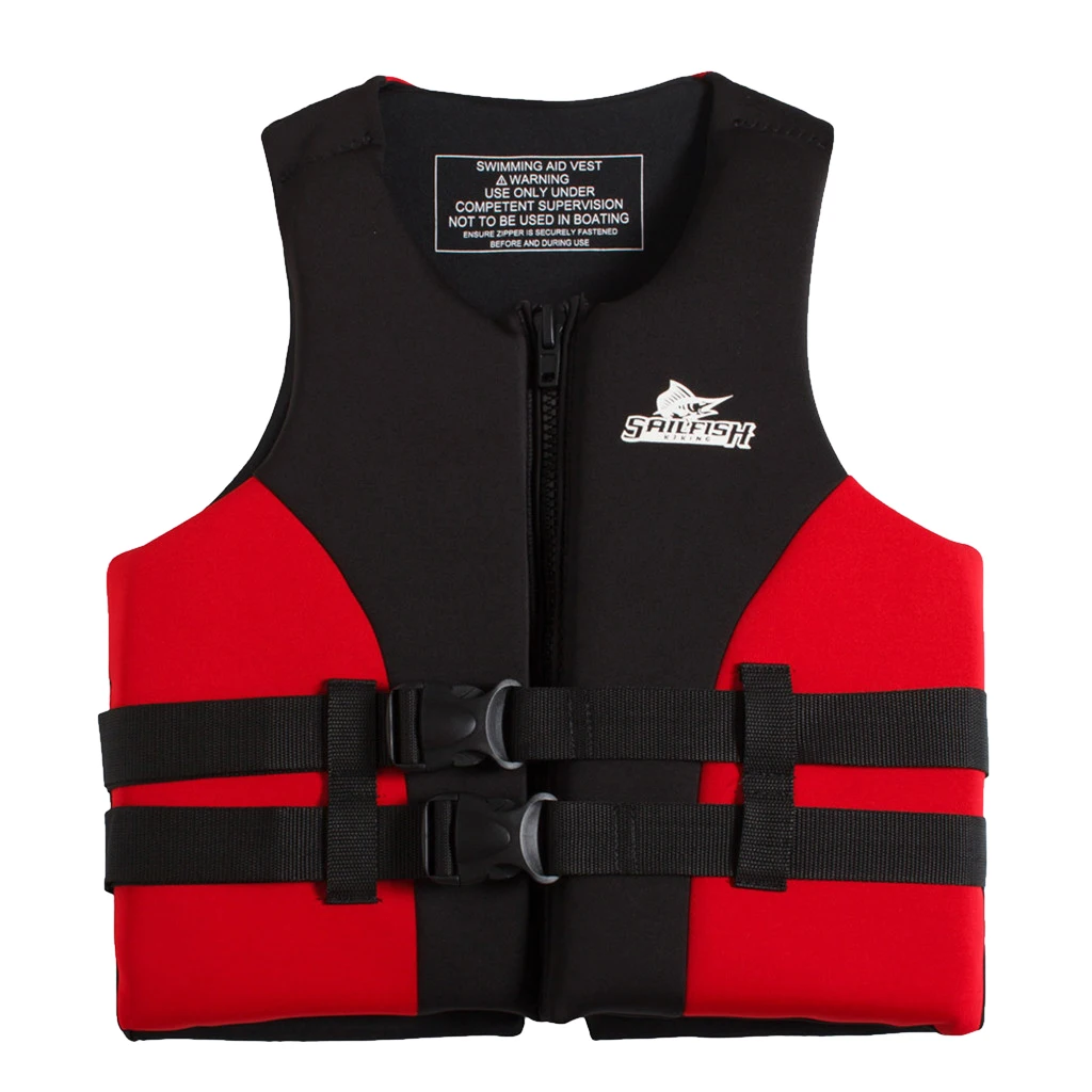 

Adult Kids Life Vest Jacket for Boating Fishing Swimming Watersport Red