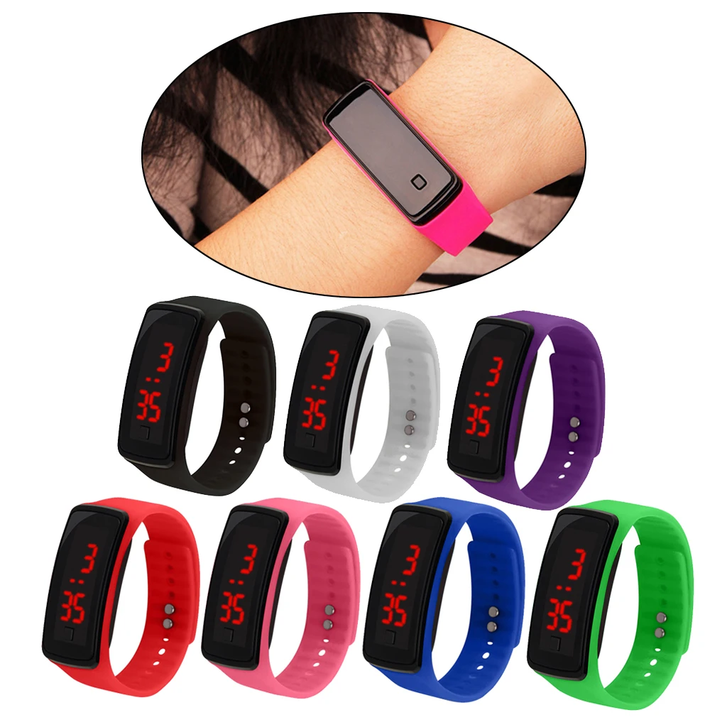

Smart LED Digital Watch Touch Screen Kids Watch Students Sports Silicone Band Wristwatch Bracelet Wrist