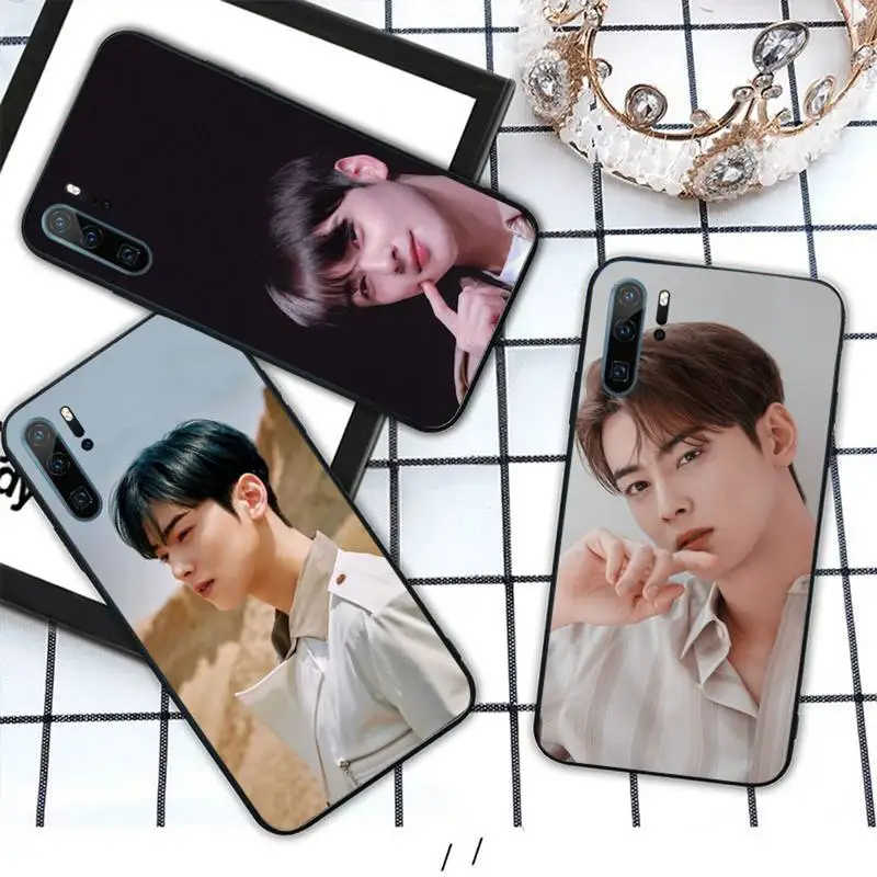 

Cha EunWoo Korean singer Phone Case For Huawei honor Mate P 10 20 30 40 i 9 8 pro x Lite smart 2019 nova 5t