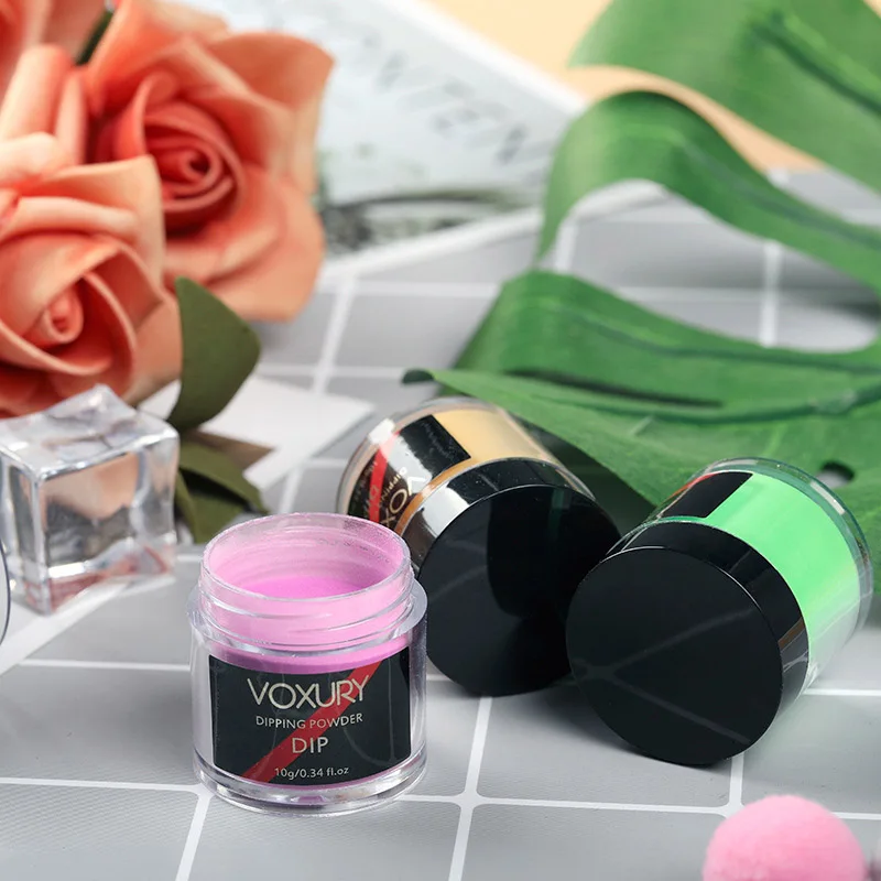 

Nail Dipping Powder Set Nail Art Decorations without Lamp Cured Shiny Manicure Powder MH88