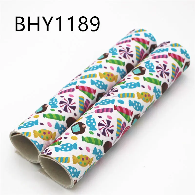 

Бесплатная доставка 20*33 см A4 мультяшный принт Синтетическая кожа ткань для DIY аксессуары BHY1189