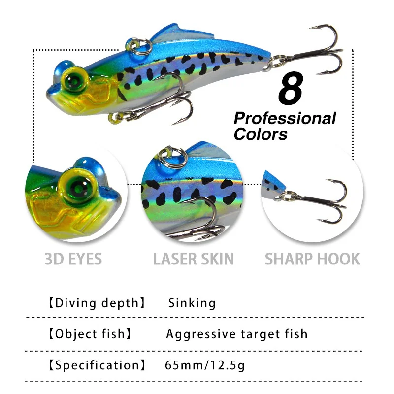 12 5 г VIB тонущие рыболовные наживки искусственные жесткие бас карп рыбы приманки