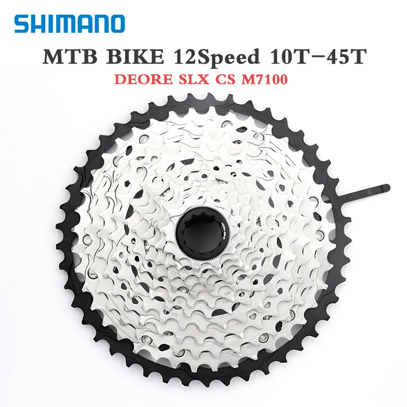 SHIMANO DEORE SLX CS-M7100 M6100 XT M8100 12 Speed 10-45T 10-51T Mountain Bike Freewheel 10-50T MTB Bike SH Cassette Flywheel