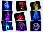 Японская фигурка аниме, 3D светодиодный ночник, украшение для детской спальни, подарок на день рождения для детей светильник ильник для прикроватного столика, 3D лампа