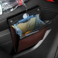 led car trash can organizer garbage holder automobiles storage bag accessories auto door seat back visor trash bin paper dustbin