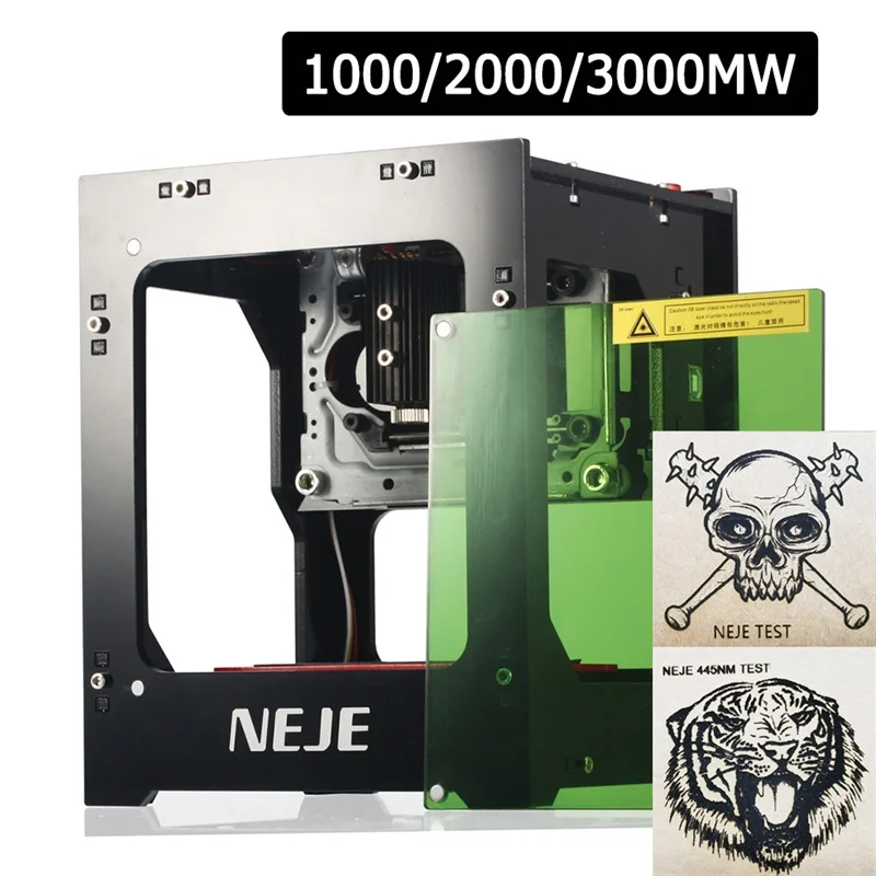 NEJE DK 8 KZ 1000/2000/3000 мВт Профессиональный DIY настольный мини лазерный гравер с ЧПУ