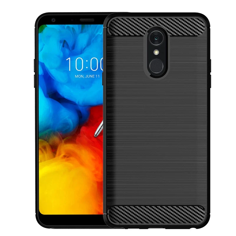 Амортизирующий чехол из мягкого ТПУ с защитой от царапин углеродного волокна