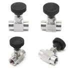 Игольчатый клапан L1EF 14 дюйма, внутренняя резьба 304, нержавеющая сталь, управление расходом, отключение 915 PSI