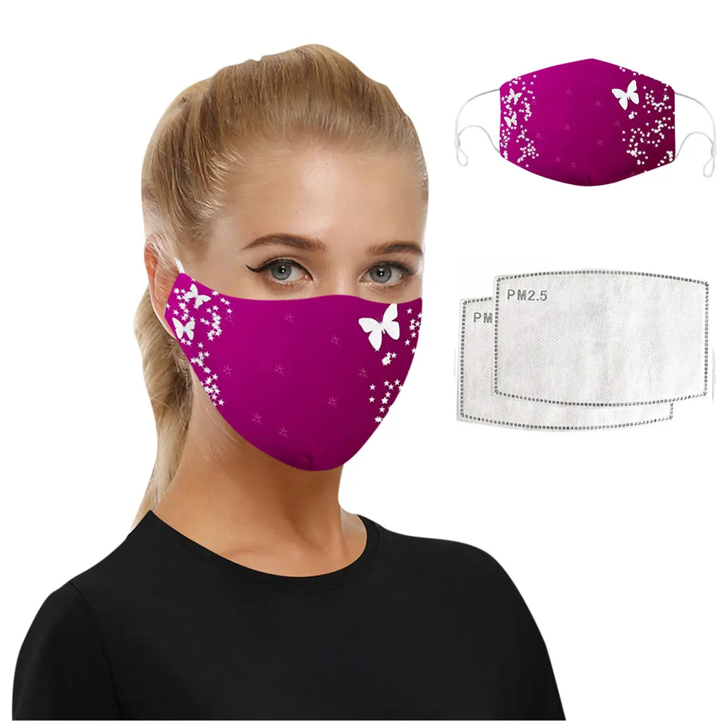 Новый трендовый модный шарф Maskswashable и многоразовый пылезащитный с принтом
