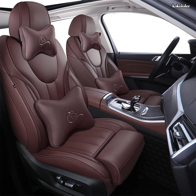 

kokololee Custom Leather car seat covers For BMW 7 Series F01 F02 F03 F04 G11 G12 E65/66 X1 E84 F48 F49 Automobiles Seat Covers