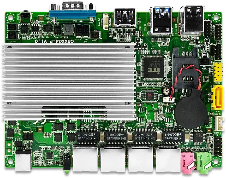 4* Gigabit Ethernet RJ-45 Lan порты мини-ПК роутеры i5 i7 безопасности AES-NI безвентиляторный Qotom Pfsense брандмауэр