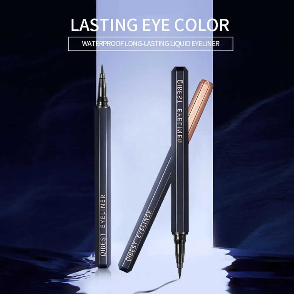 

QIBEST Waterproof Long Lasting Quick Dry Liquid Eyeliner Eye Pencil Cosmetic Makeup Eyeliner Pencil Cool Liquid Professional