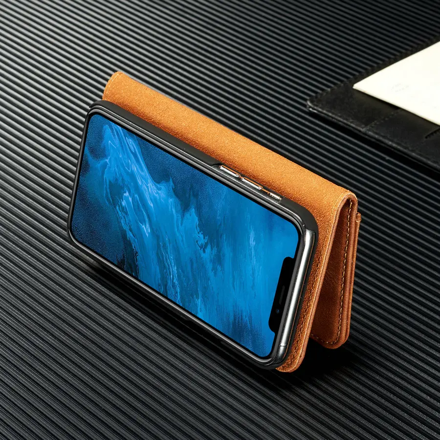 DG. MING Ретро Магнитный 2 в 1 чехол-кошелек для iPhone 11 Pro роскошный Съемный кожаный чехол-накладка для iPhone 11 Pro Max чехол