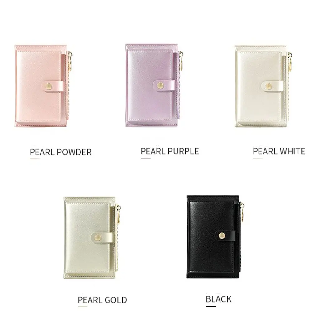 

Brand Design Card Holder Women Soft Leather Money Bag Small Card Wallets Female Organzier Mini Credit Card Case Zipper Coin Bags