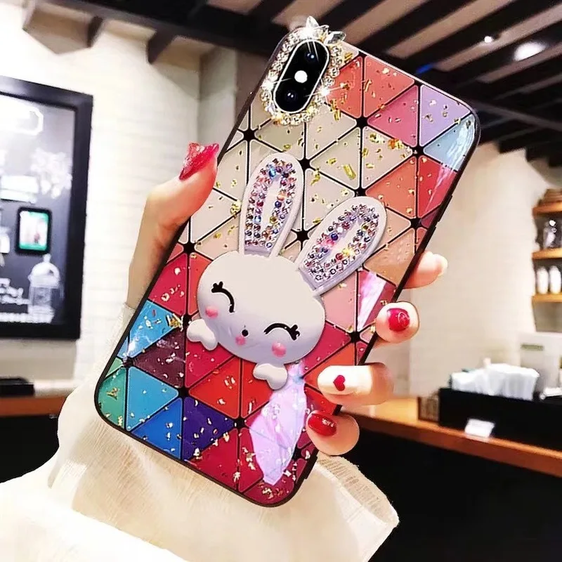 

Applicable To IPhone 11 Xsmax Phone Case 7/8Plus Crystal Honor 8X/P30i/V10 Rabbit 7 Plus