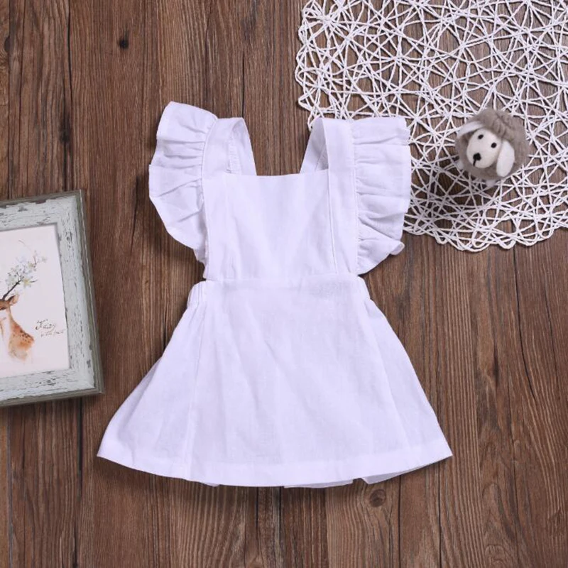Детское платье для девочек детское однотонное хлопковое удобное милое цельное с