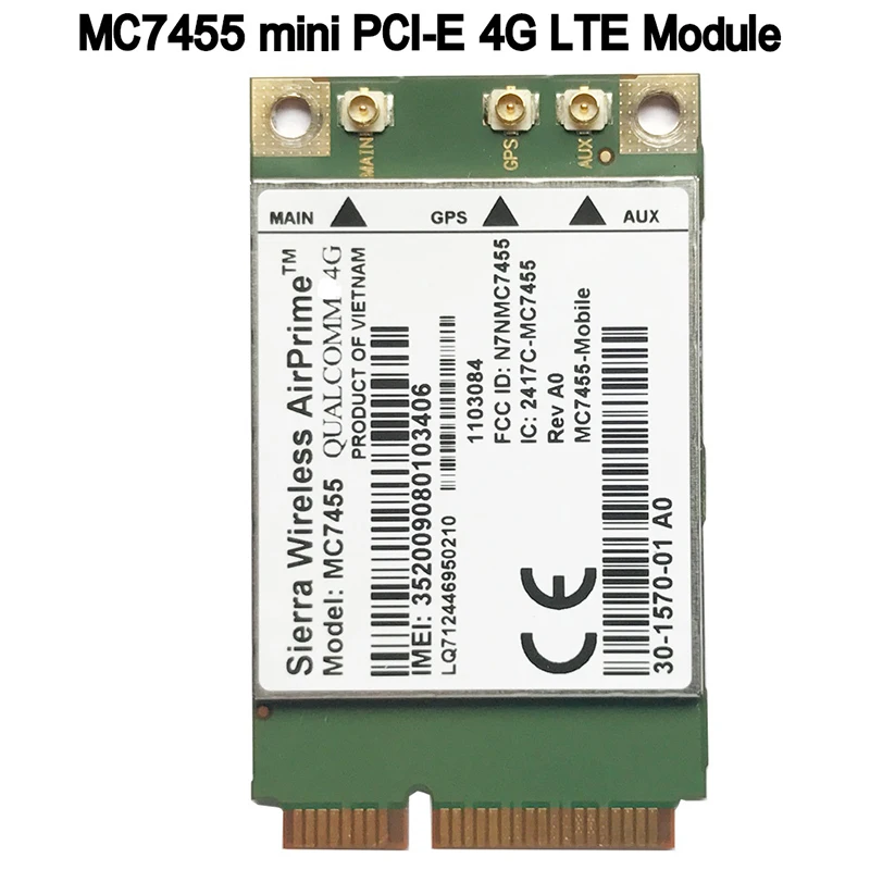 MC7455 LTE 4G карта Mini PCI-E FDD-LTE TDD-LTE модуль Cat6 для ноутбука | Сетевые карты