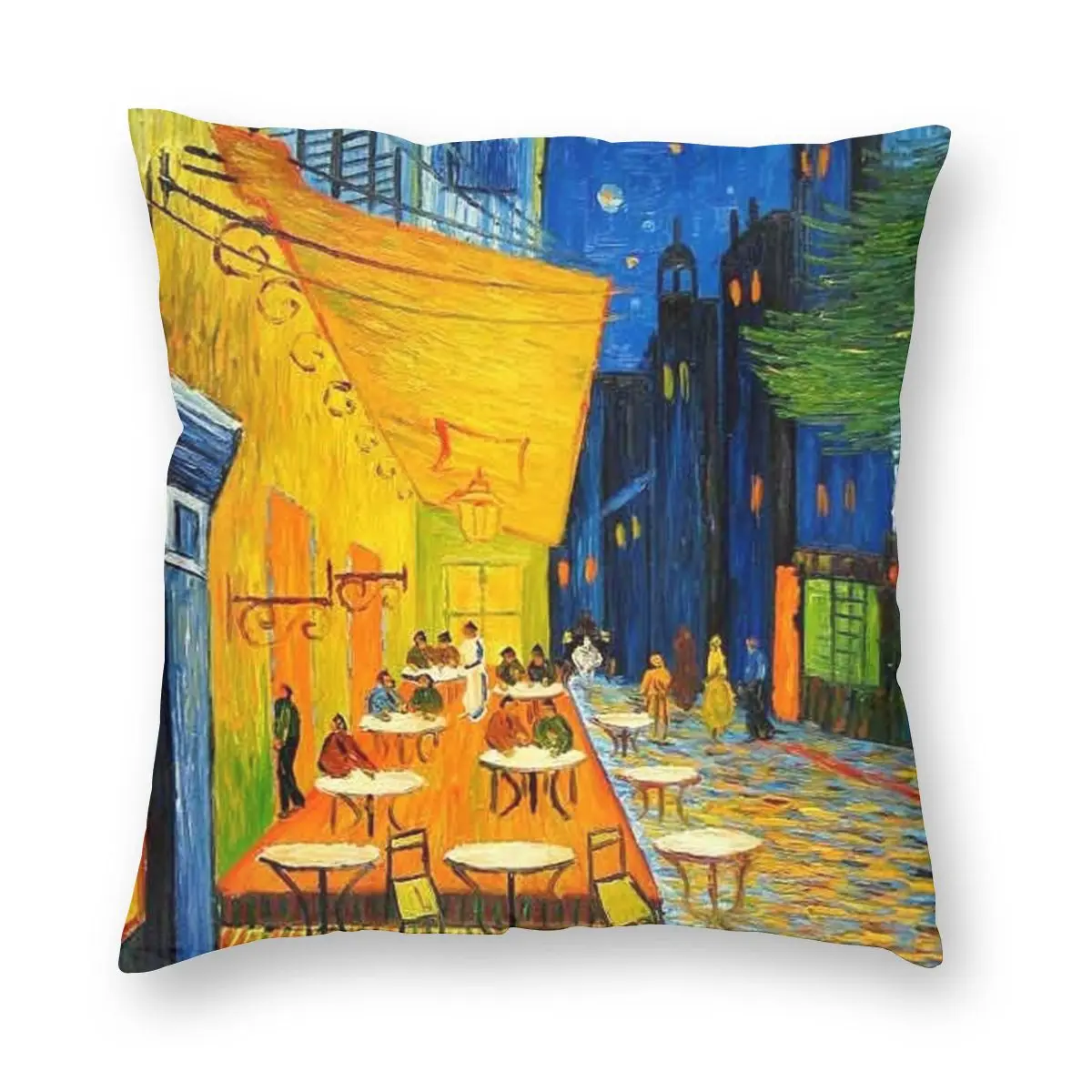 

Чехол с изображением картины кафе террасы ночью Винсента Ван Гога декоративная подушка чехол для дома 40x40 см