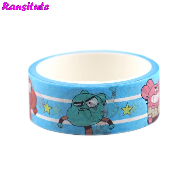 Милая мультяшная клейкая лента ranlocte R709 с рисунком из мультфильма наклейка