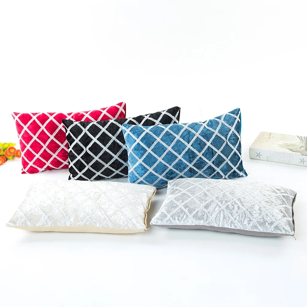 Модный Полосатый дикая лента вышивка плюшевая наволочка пасторальная модная