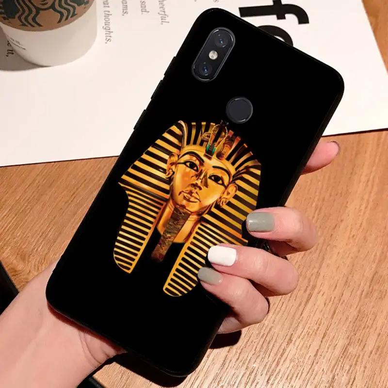 

Egypt Pharaoh fashion pattern high quality Phone Case shell For Xiaomi Redmi note 7 8 9 t k30 max3 9 s 10 pro lite