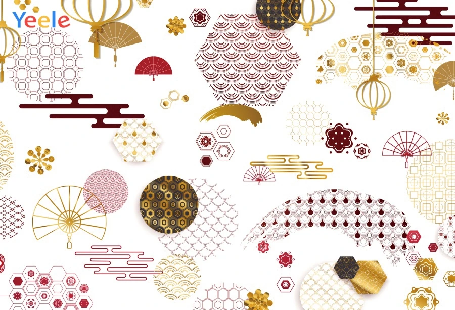 Yeele Простой японский цветок облако узор Ткань свадебный портрет фотографии фоны