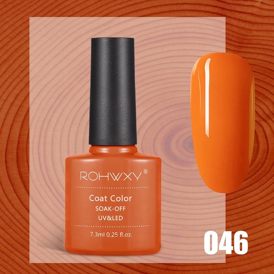A046 ROHWXY 7,3 мл Гель-лак для ногтей для маникюра 60 цветов УФ-светодиодный Гель-лак впитывающий Гель-лак для рисования Гель-лак Инструменты для дизайна ногтей - Цвет: A046
