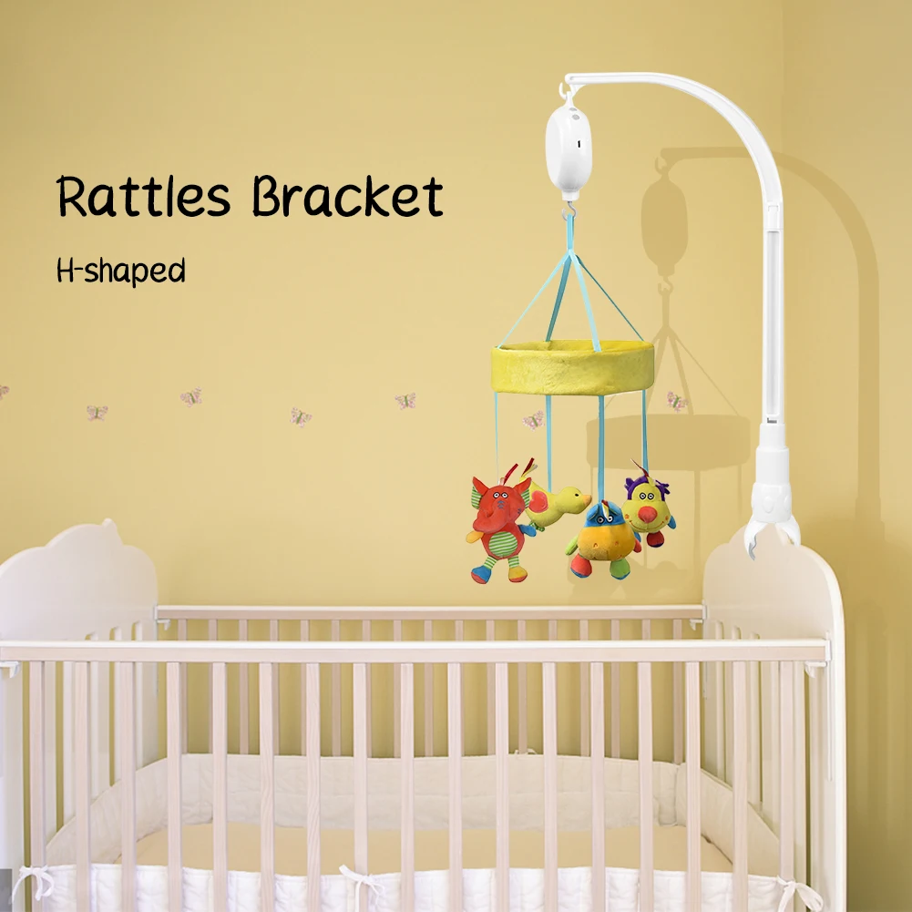 

Baby Rattle Bracket Bed Bell Toy Rattle Bracket DIY Baby Bed Decoration Hanging Arm Bracket Adjustable Rotating Bracket