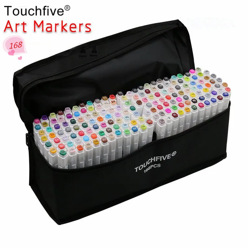 Маркеры TOUCHFIVE на спиртовой основе разные цвета товары для рукоделия|Маркеры