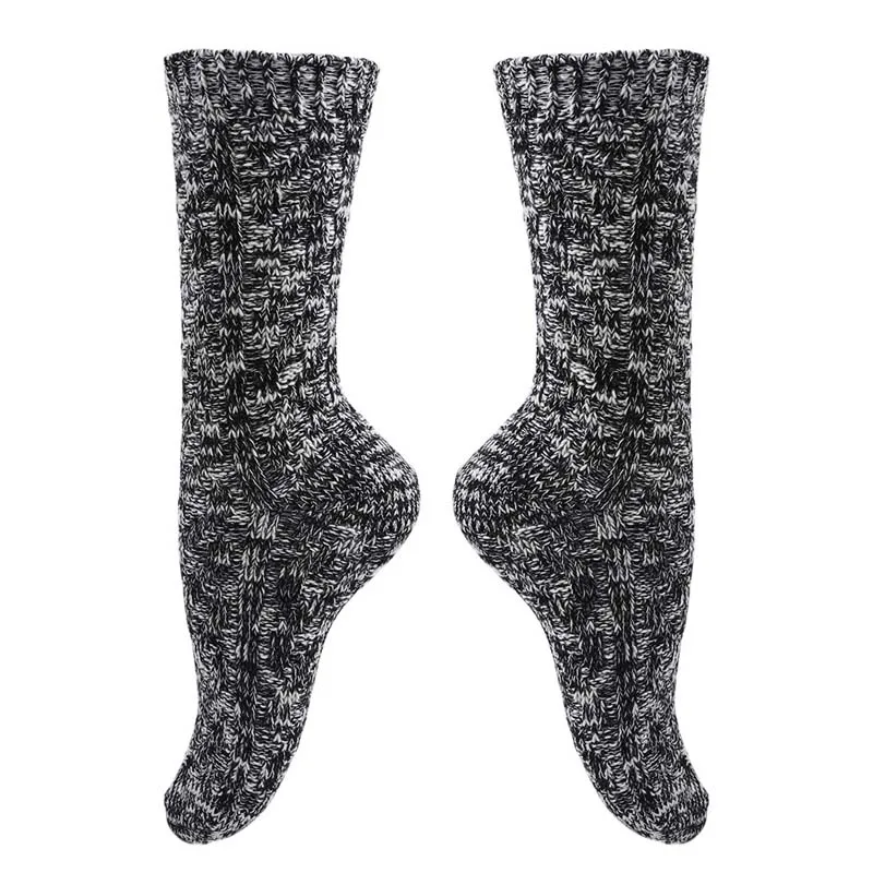 

Autumn Winter Women Soft Snow Knitting Wool Socks Vintage Ladies Warm Thicken Socks Basic Sox Female Sport Socks