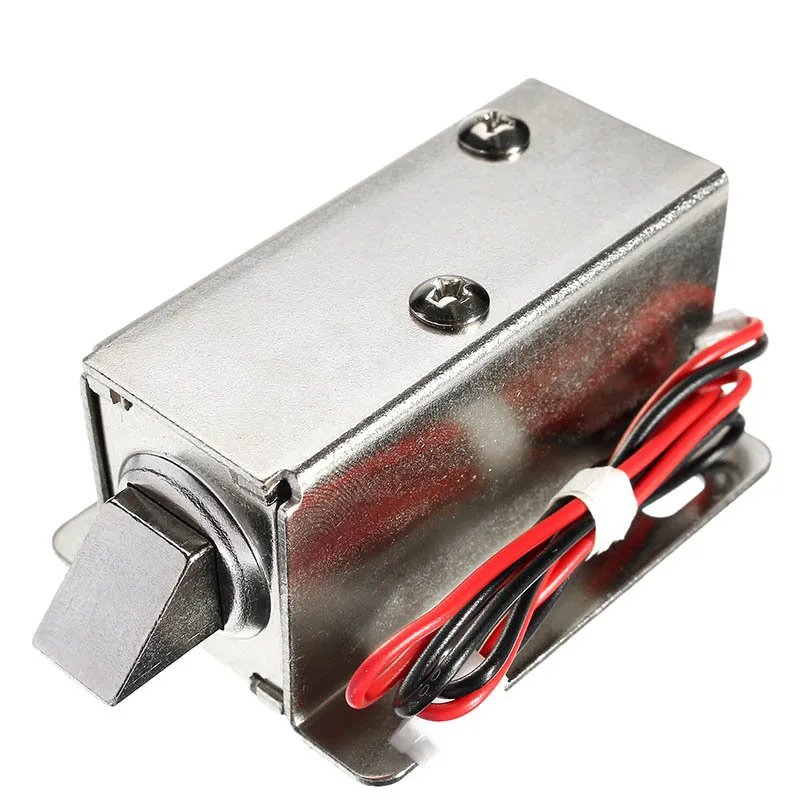 Небольшой электромагнитный замок с блокировкой по защелке постоянный ток 12 В 0 8 А