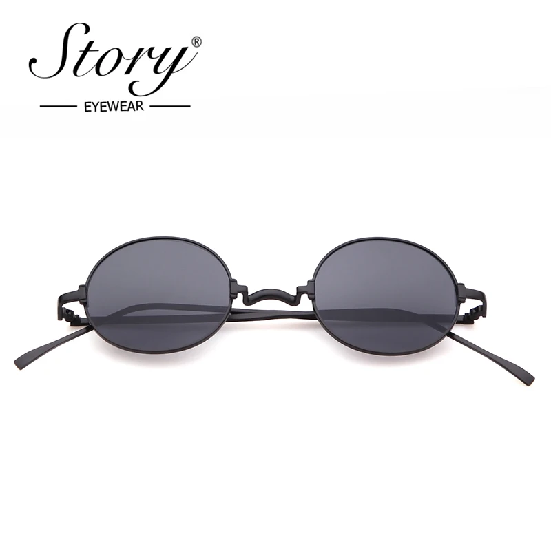 Женские и мужские круглые солнцезащитные очки в стиле ретро STORY дизайнерские