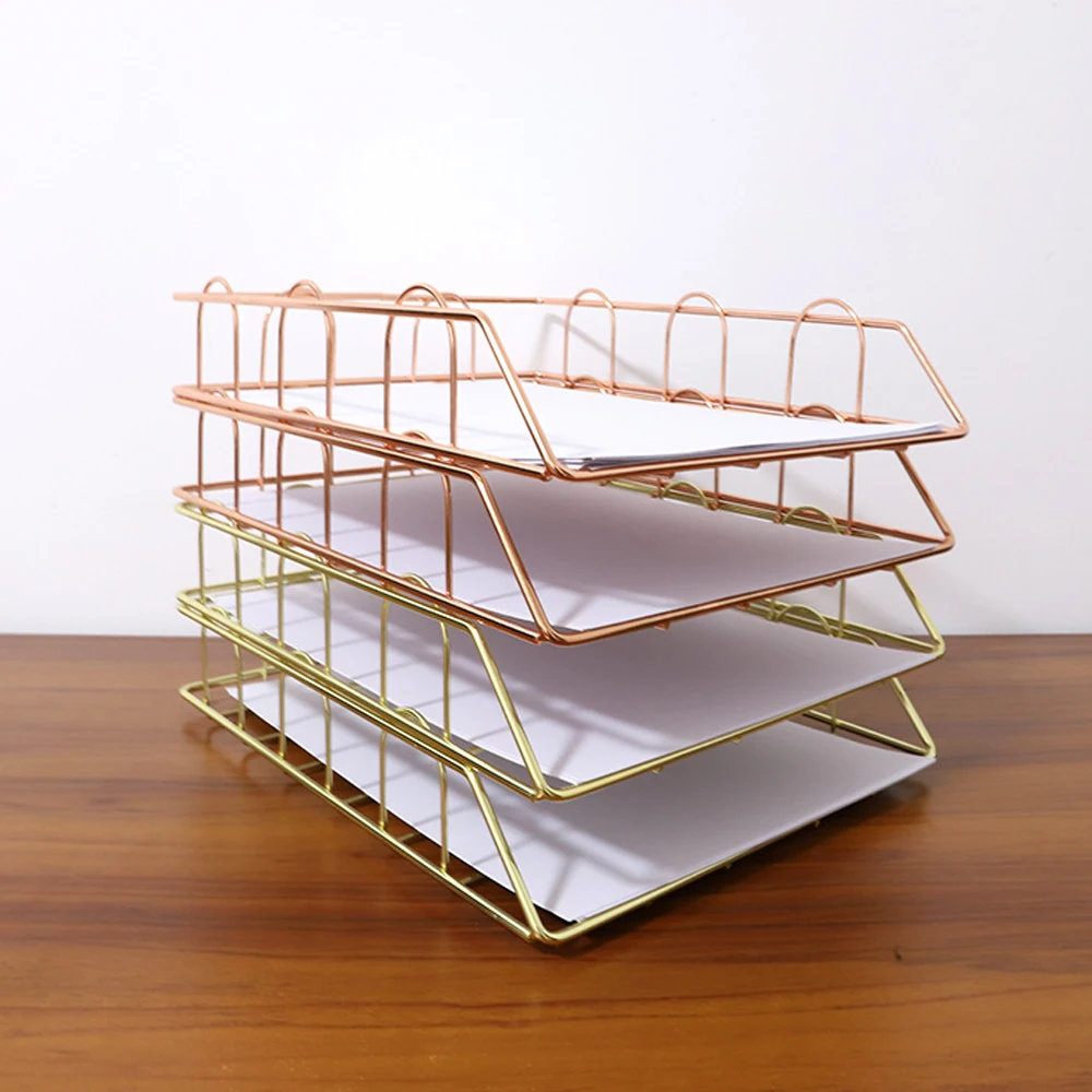 Офисный органайзер для бумаги формата А4 многослойный складной стеллаж