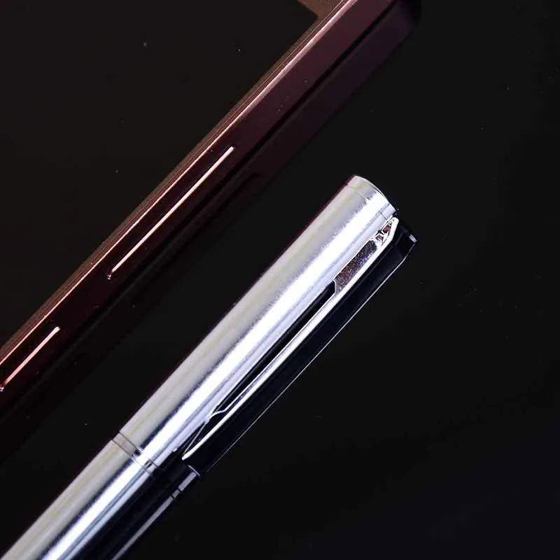 1 шт./лот мини металлическая шариковая ручка Вращающаяся карманного размера