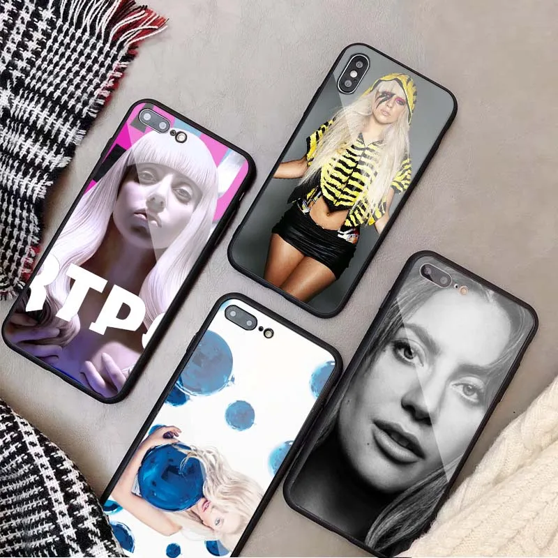 Чехол для телефона LADY GAGA music из закаленного стекла iPhone 5 5S SE 6 6plus 7 8 plus X XR XS Max 11 PRO Max|Бамперы| |
