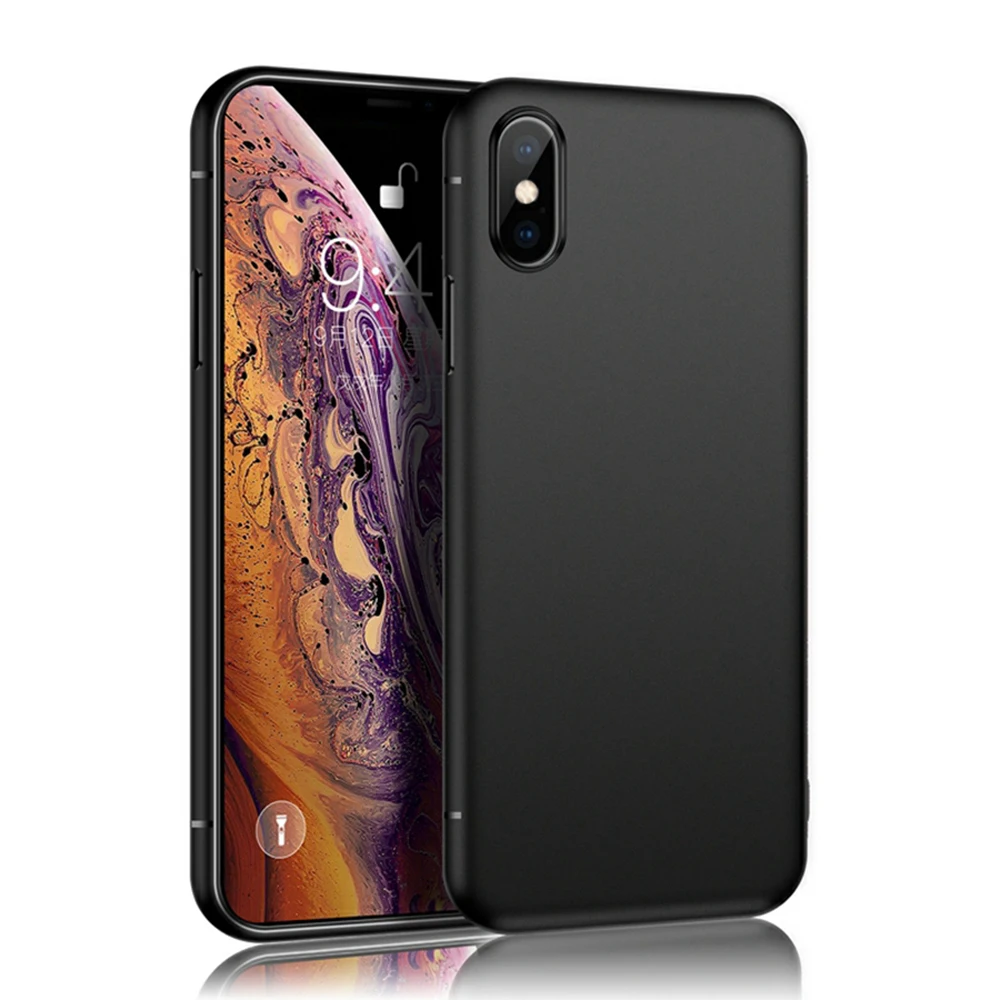 

Matte Phone Case For iPhone 12 Mini 11 Pro Max X XR XS Max 8 7 6S 6 Plus SE 2020 5 5S SE Soft Black TPU Cover Frosted Cover