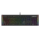 Проводная клавиатура ZUOYA X61, модная прочная игровая механическая клавиатура с 104 клавишами AntiGhosting, светодиодная подсветка RGB AntiGhosting, русскаяанглийская раскладка