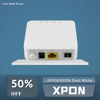 high quality 100 new fiber optic dual mode modem router onu ftth gpon epon xpon hg8010h 1ge with power